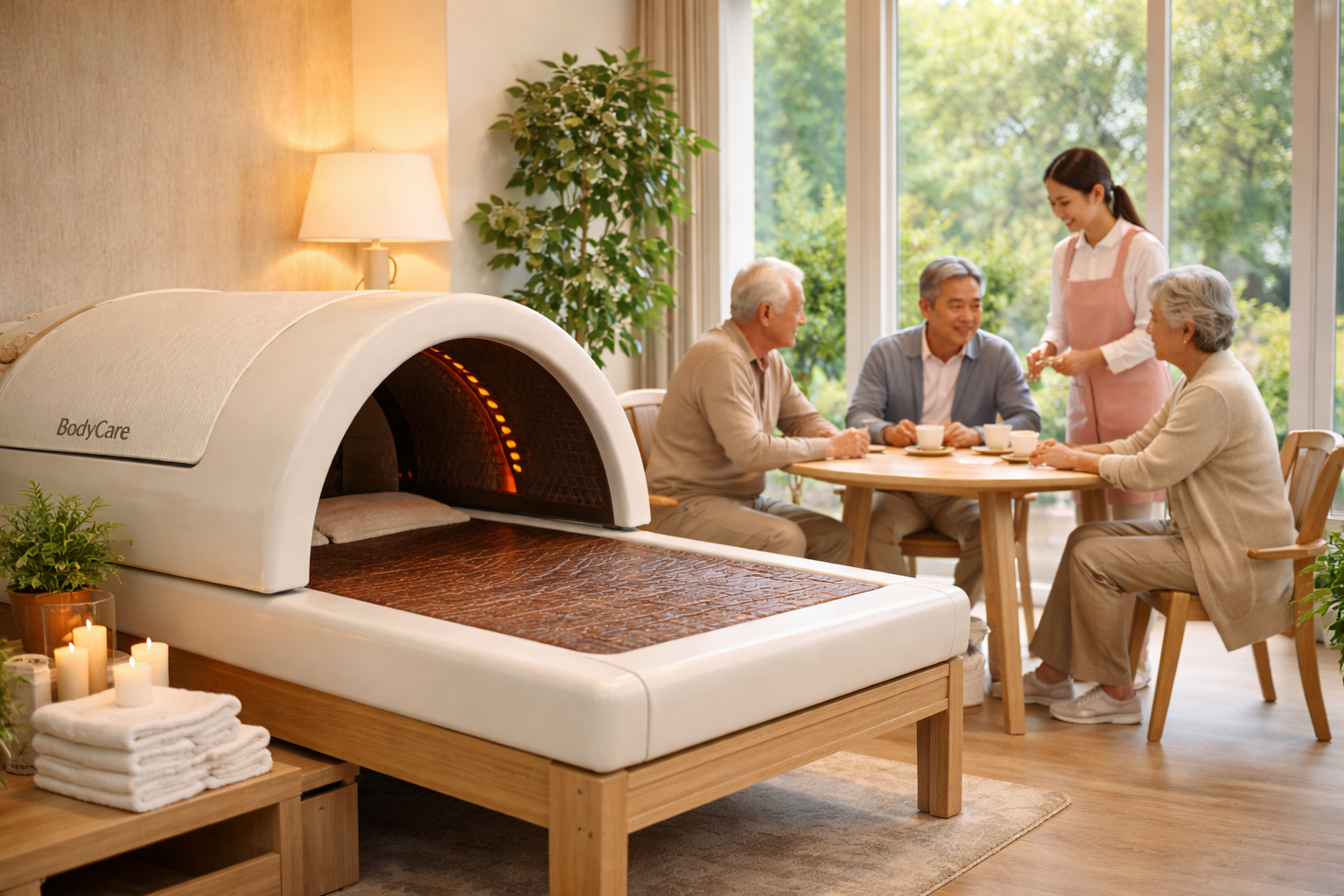 전신온열돔, 원적외선온열기, 원적외선온열돔